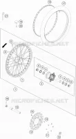 ROUE AVANT pour KTM 450 RALLY FACTORY REPLICA de 2021