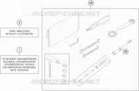 TROUSSE A OUTILS / MANUELS / OPTIONS pour KTM 450 RALLY FACTORY REPLICA de 2021