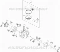 VILEBREQUIN / PISTON pour KTM 450 RALLY FACTORY REPLICA de 2021