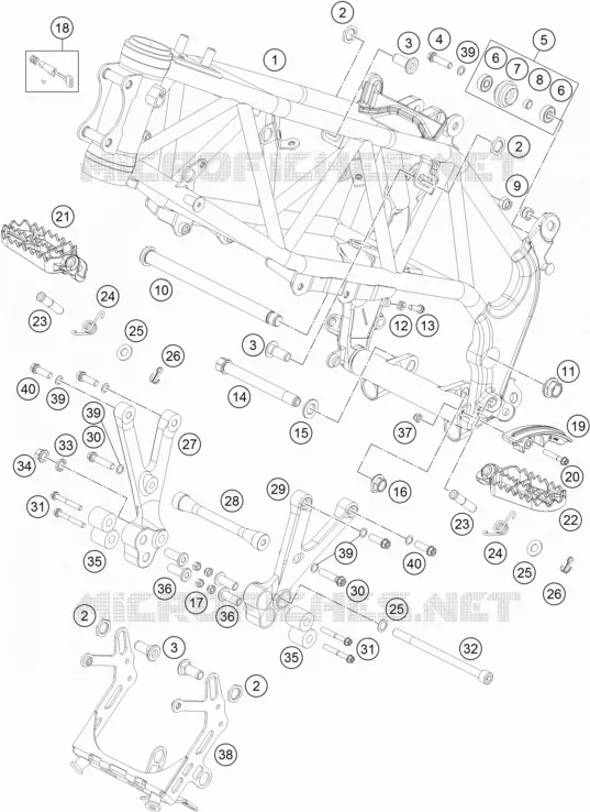 CADRE KTM MOTO 450 2021 RALLY  450 RALLY FACTORY REPLICA