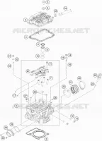 CULASSE pour KTM 250 EXC-F de 2021