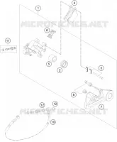 ETRIER DE FREIN AR pour KTM 250 EXC-F de 2021