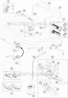 GUIDON / COMMANDES pour KTM 250 EXC-F de 2021