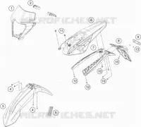 PLASTIQUES pour KTM 250 EXC-F de 2021