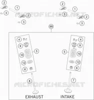 SOUPAPES pour KTM 250 EXC-F de 2021