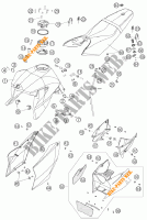 RESERVOIR / SELLE pour KTM 990 SUPER DUKE ORANGE de 2005