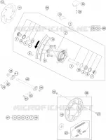 ROUE ARRIERE  250 ktm-moto 2021 EXC 15