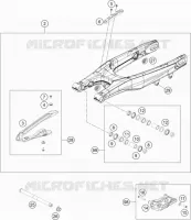 BRAS OSCILLANT  pour KTM 250 SX-F de 2021