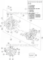 CARTER MOTEUR pour KTM 250 SX-F de 2021