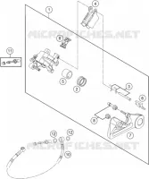 ETRIER DE FREIN AR pour KTM 250 SX-F de 2021