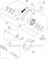 ROUE AVANT pour KTM 250 SX-F de 2021