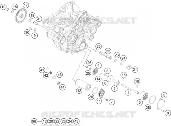 POMPE A HUILE KTM MOTO 250 2021 SX-F  250 SX-F