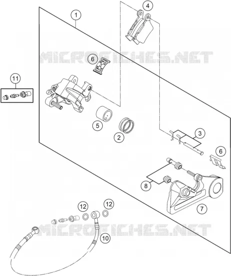 ETRIER DE FREIN AR KTM MOTO 450 2021 SX-F  450 SX-F