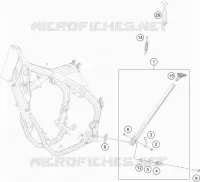 BEQUILLE LATERALE / CENTRALE pour KTM 350 XC-F de 2022