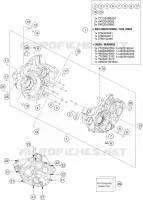 CARTER MOTEUR pour KTM 350 XC-F de 2022