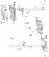 CIRCUIT DE REFROIDISSEMENT pour KTM 350 XC-F de 2022