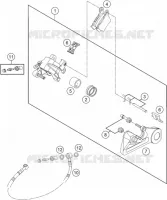 ETRIER DE FREIN AR pour KTM 350 XC-F de 2022