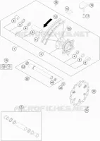 ROUE AVANT pour KTM 350 XC-F de 2022
