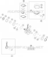 VILEBREQUIN / PISTON pour KTM 350 XC-F de 2022