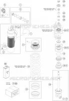 AMORTISSEUR (PIECES) pour KTM 350 XCF-W de 2022