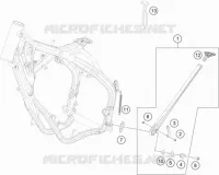 BEQUILLE LATERALE / CENTRALE pour KTM 350 XCF-W de 2022