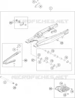 BRAS OSCILLANT  pour KTM 350 XCF-W de 2022