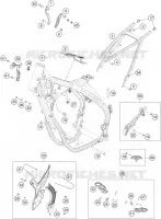 CADRE pour KTM 350 XCF-W de 2022