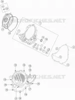 CARTER EMBRAYAGE pour KTM 350 XCF-W de 2022