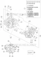 CARTER MOTEUR pour KTM 350 XCF-W de 2022