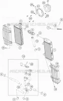CIRCUIT DE REFROIDISSEMENT pour KTM 350 XCF-W de 2022