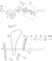 DISTRIBUTION pour KTM 350 XCF-W de 2022
