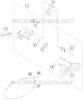 ETRIER DE FREIN AR pour KTM 350 XCF-W de 2022