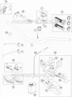 GUIDON / COMMANDES pour KTM 350 XCF-W de 2022