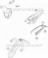 PLASTIQUES pour KTM 350 XCF-W de 2022