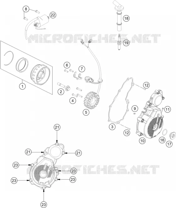 ALLUMAGE KTM MOTO 350 2022 XCF-W  350 XCF-W