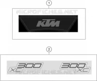 AUTOCOLLANTS pour KTM 300 XC de 2023