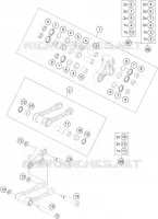 BIELLETTE D'AMORTISSEUR PRO LEVER pour KTM 300 XC de 2023