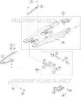 BRAS OSCILLANT  pour KTM 300 XC de 2023