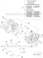 CARTER MOTEUR pour KTM 300 XC de 2023