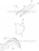 PLASTIQUES pour KTM 300 XC de 2023