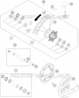 ROUE AVANT pour KTM 300 XC de 2023