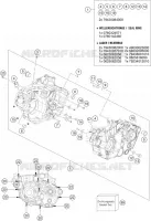 CARTER MOTEUR pour KTM 500 XCF-W de 2022