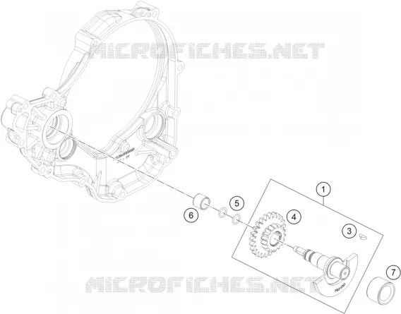 ARBRE D'EQUILIBRAGE KTM Moto 250 2023 EXC-F  250 EXC-F