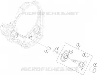 ARBRE D'EQUILIBRAGE pour KTM 350 EXC-F SIX DAYS de 2022