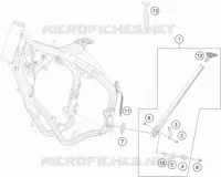 BEQUILLE LATERALE / CENTRALE pour KTM 350 EXC-F SIX DAYS de 2022