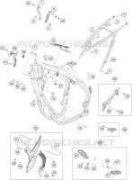 CADRE pour KTM 350 EXC-F SIX DAYS de 2022