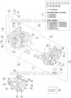 CARTER MOTEUR pour KTM 350 EXC-F SIX DAYS de 2022