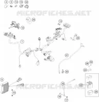 FAISCEAU ELECTRIQUE pour KTM 350 EXC-F SIX DAYS de 2022