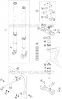 FOURCHE / T DE FOURCHE pour KTM SX-E 5 de 2023