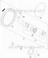 ROUE AVANT pour KTM SX-E 5 de 2023